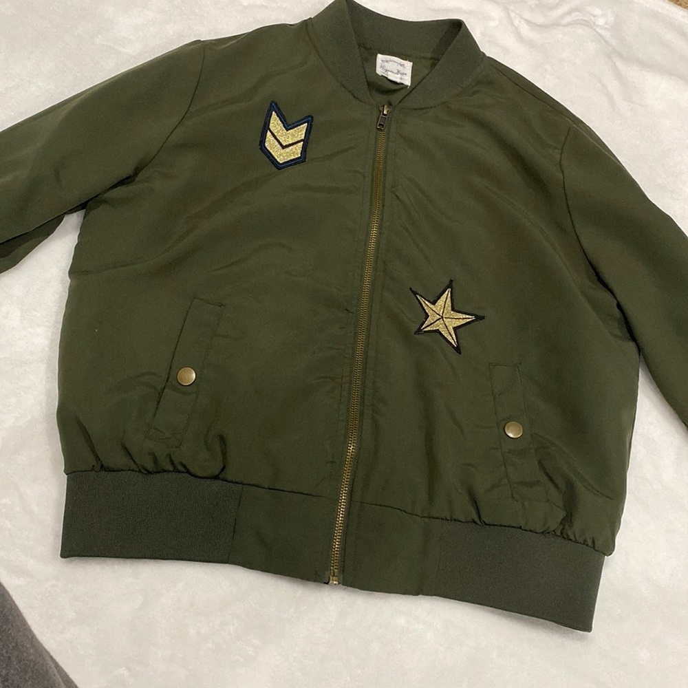 Hippie Rose size Medium bomber jacket
